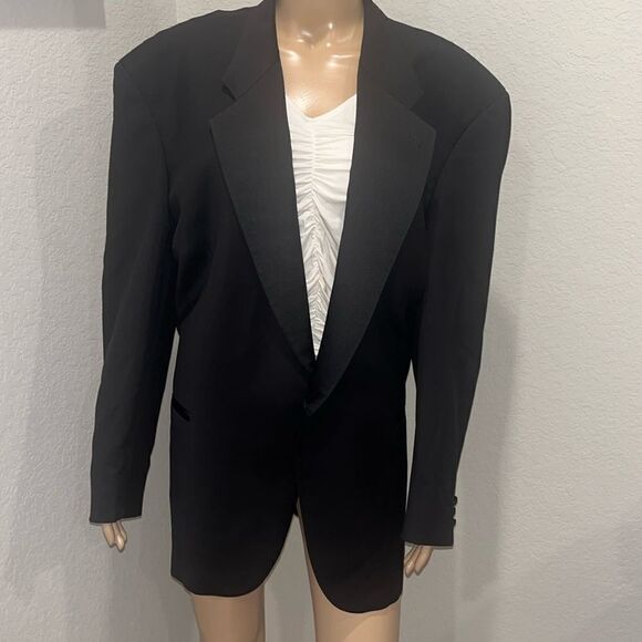 Gianfranco Ruffini Italy black tuxedo jacket - Picture 1 of 6